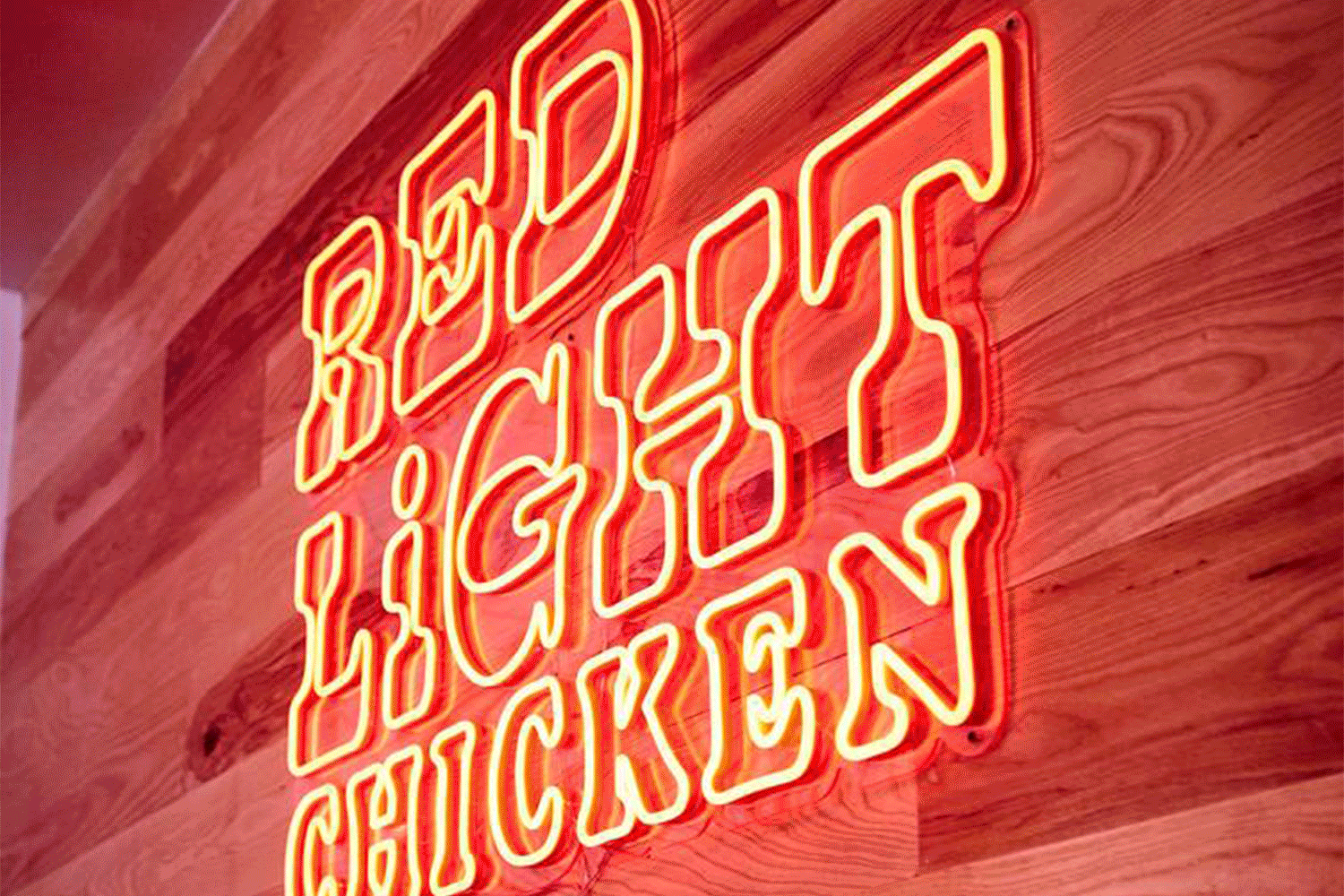 Red Light Chicken brand identity branding fried chicken growcase logo logo design logotype neon sign red light chicken tulsa oklahoma