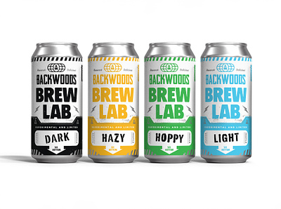 Backwoods Brew Lab beer beer label branding brewery design electric globe gritty industrial lab label lightning logo packaging retro science scifi system tree typography