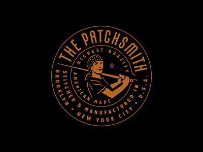 The Patchsmith badge brand identity branding brooklyn new york nyc growcase identity logo logo design logotype patches re branding rebranding
