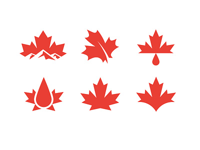 Maple Leaf beer branding brewery canada drop icon leaf leaves logo logomark maple maple leaf mark mountain nature northwest red seltzer simple syrup