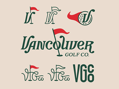 Vancouver Golf Co. brand design branding design golf golfing graphic design illustration lettering logo masters typography vancouver vector