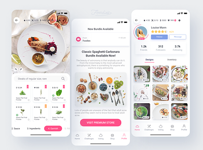Foodies app design animation app design mobile ui ux