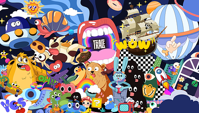 Trace branding design 2d3d animation illustration logo ui