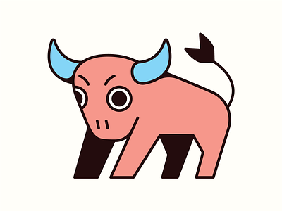 Limited Edition Print Pt. III animal branding bull character cow design eye farm graphic design horn illustration illustrator logo print screen shadow sticker stickers tail vector