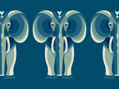 Animal Series | Elephant abstract animal animals art artist bold collection drawing ears elephant elephants geometric geometrical illustration procreate series symmetrical symmetry trunk zoo