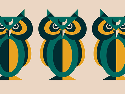 Animal Series | Owl abstract animal art collection digital drawing geometric geometrical hoot illustration minimal minimalist owl owls pattern peocreate procreate series triangle vector