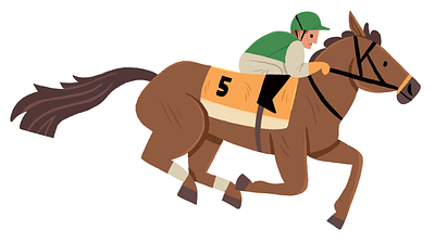 Racehorse animals childrens book drawing editorial illustration horse illustration kidlitart racing sports illustration spot illustration