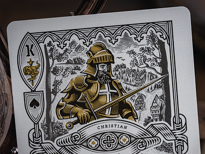 Pilgrim's Progress Playing Cards (Face cards) design engraving etching illustration illustrator peter voth design playing cards vector