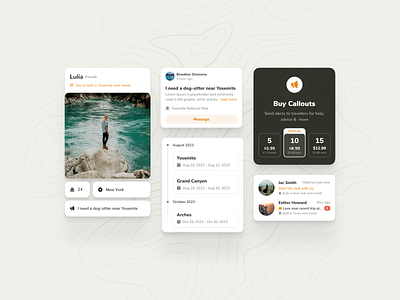 WanderWith App app callouts community ios location map plan travel ui ux