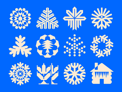 Winter Icons arctic cabin crystal emblem frost frozen ice icon logo nature nordic outdoors season sigil snow snowflake symbol weather winter