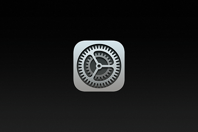 Settings × visionOS gear gears icon icons ios iphone mac preferences settings system ui vision visionos