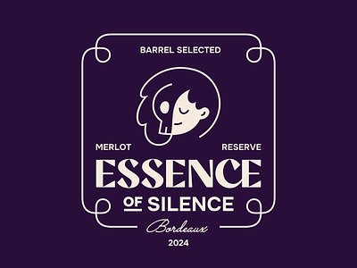 Essence of Silence branding enigma line logo wine winery