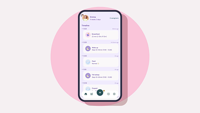 Connected Feeding with the nfant® Tracker App animation app branding design ui